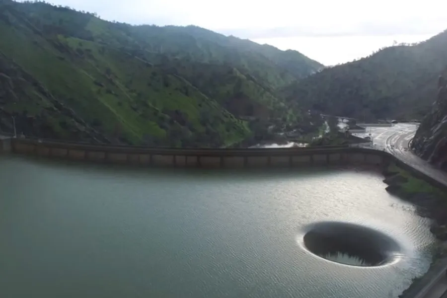 a shot of lake berryessa