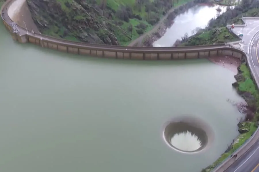 sinkhole looks like a hole to another dimension