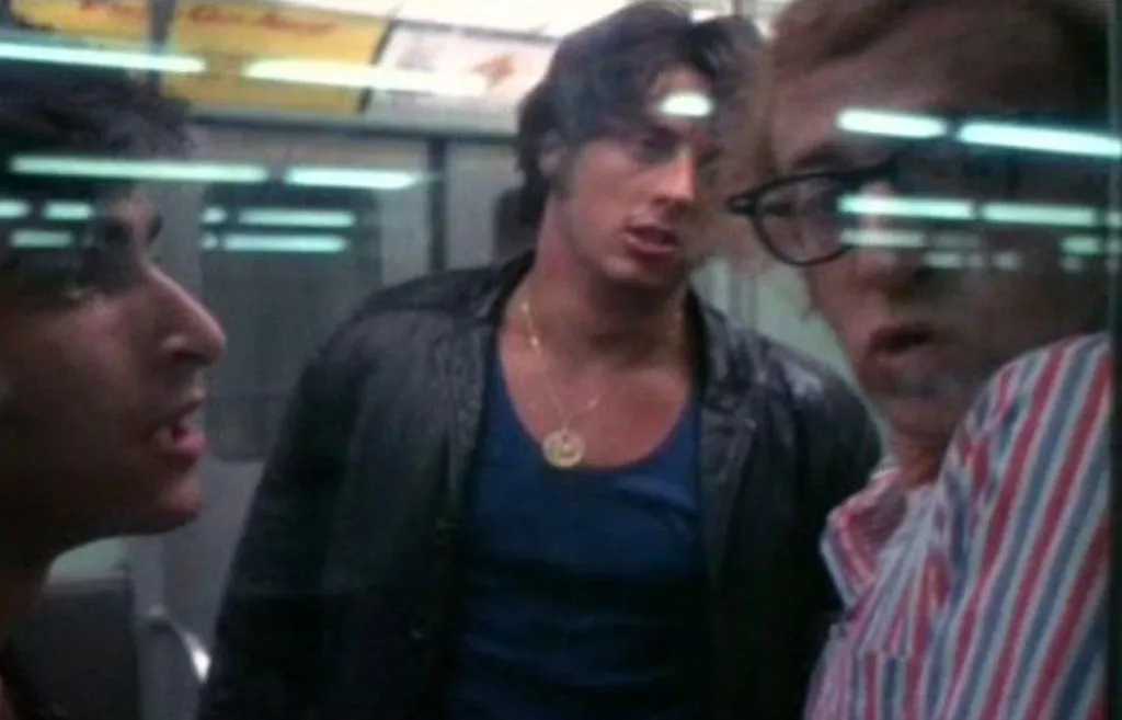 sylvester stallone on the subway