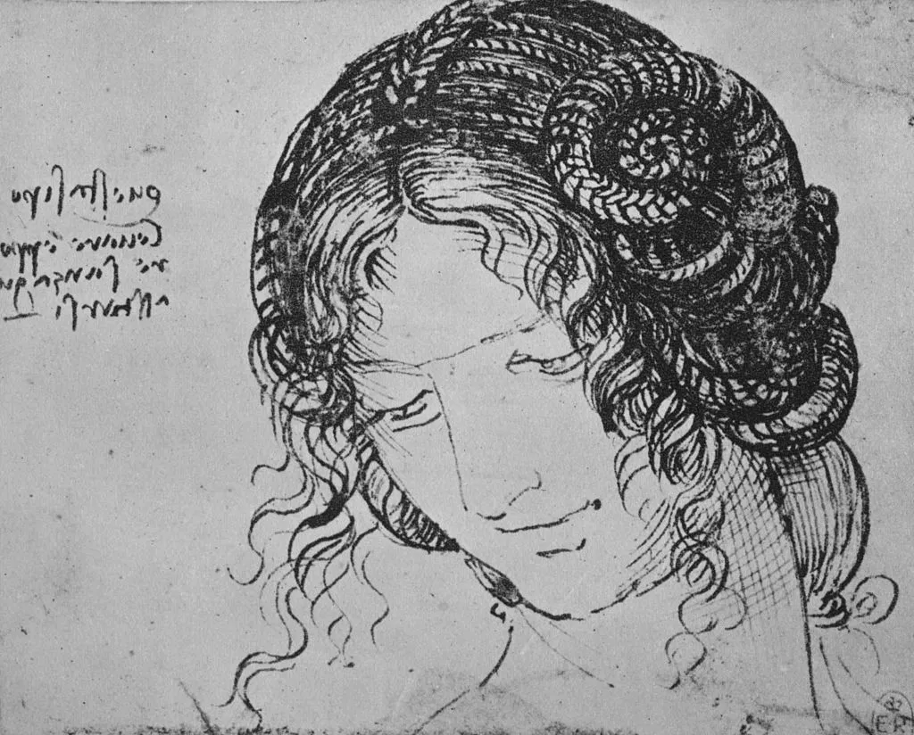 Study of a Woman's Braided Hair', c1480 (1945). From The Drawings of Leonardo da Vinci.