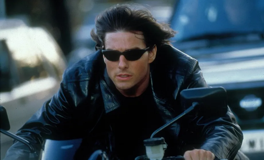 Tom Cruise rides motorcycle in Mission Impossible with his special thong