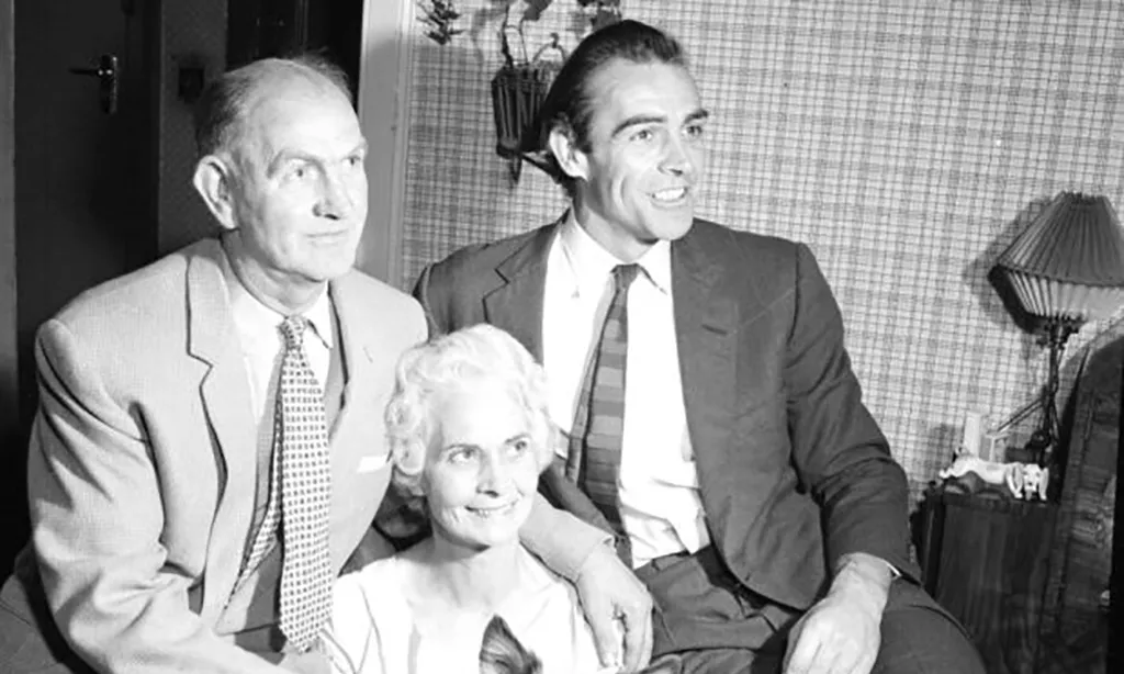 Connery with his parents 