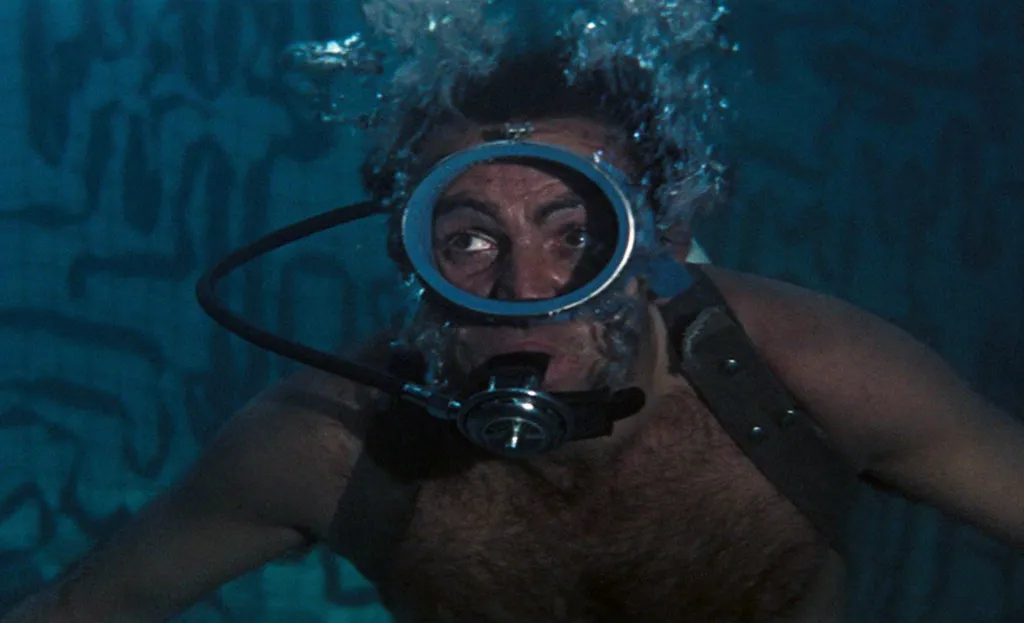 Connery as James Bond underwater 