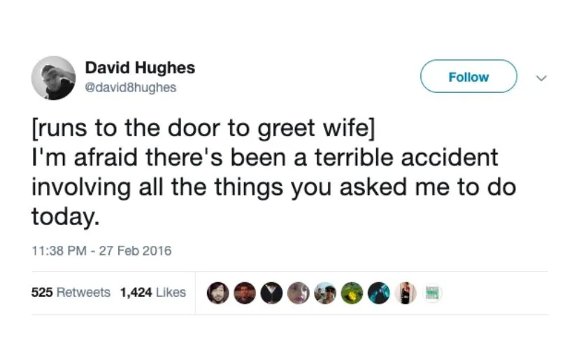 terrible accident tweet about marriage