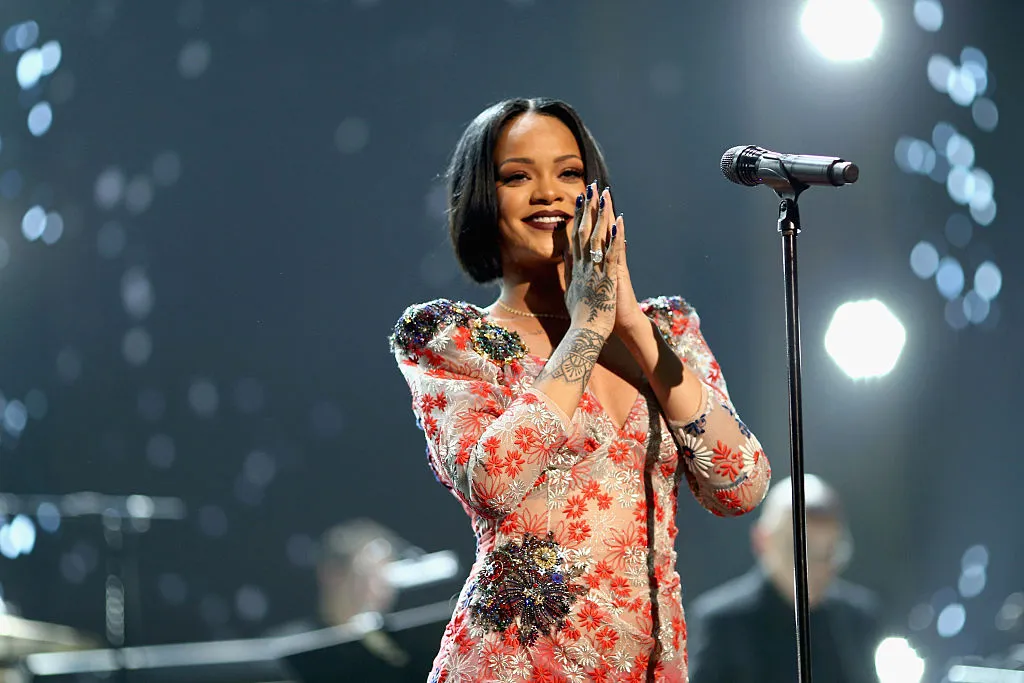 Rihanna performs onstage during the 2016 MusiCares Person of the Year honoring Lionel Richie