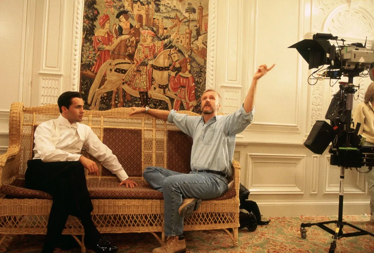 Billy Zane and James Cameron behind the scenes