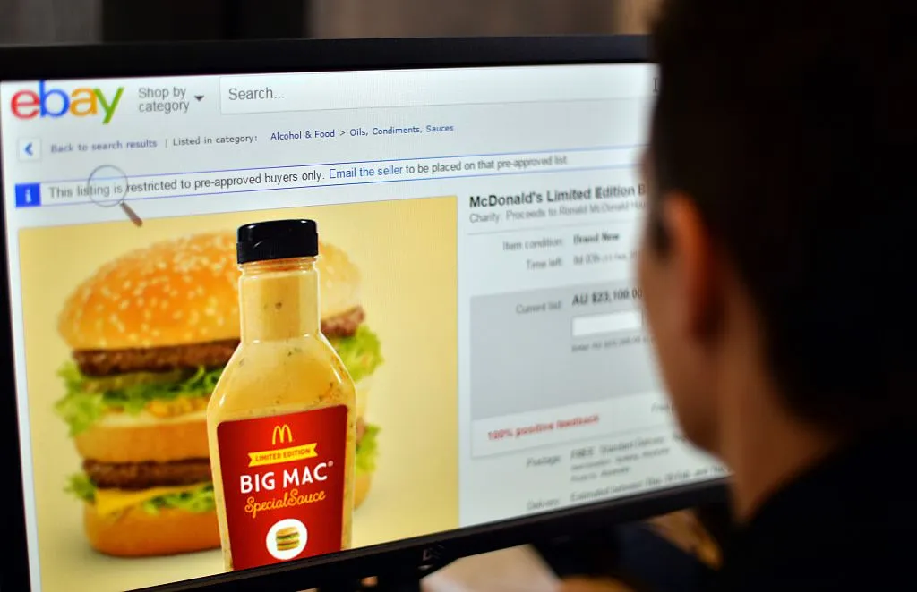 special big mac sauce on auction