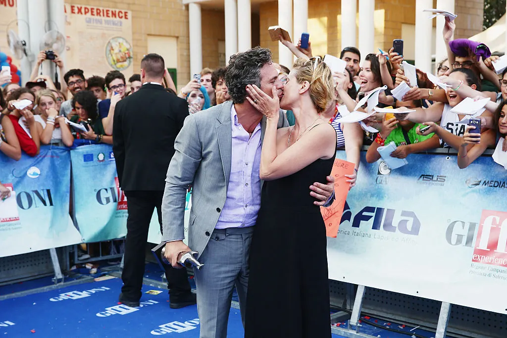 GettyImages-481215004 Sunrise Coigney and Marc Ruffalo attend Giffoni Film Festival 2015 photocall 