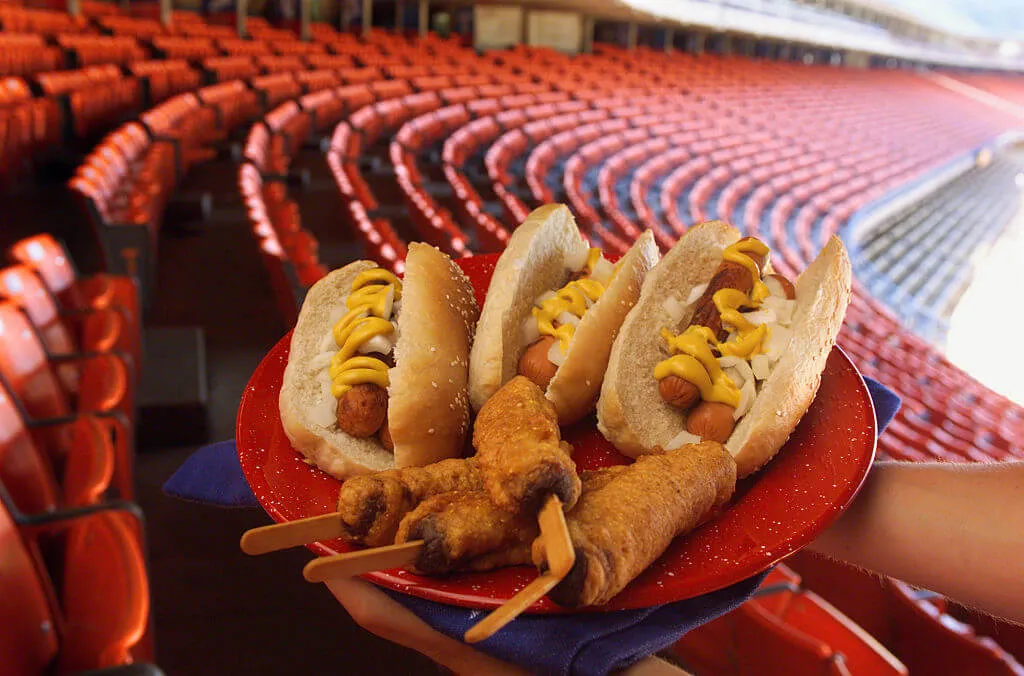 hot dogs at sports stadiums not fresh