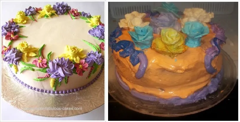 cake fail side by side comparison