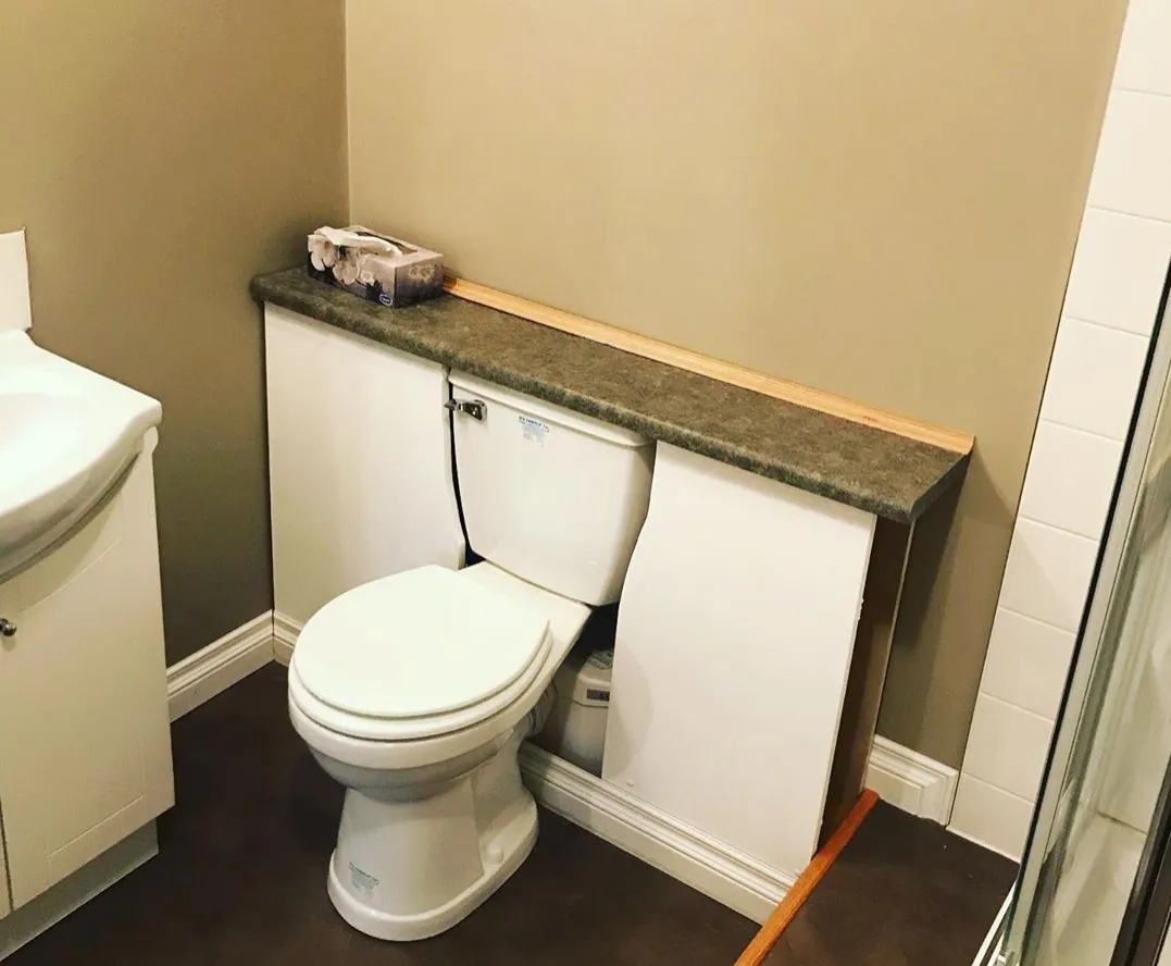 toilet counter space saver