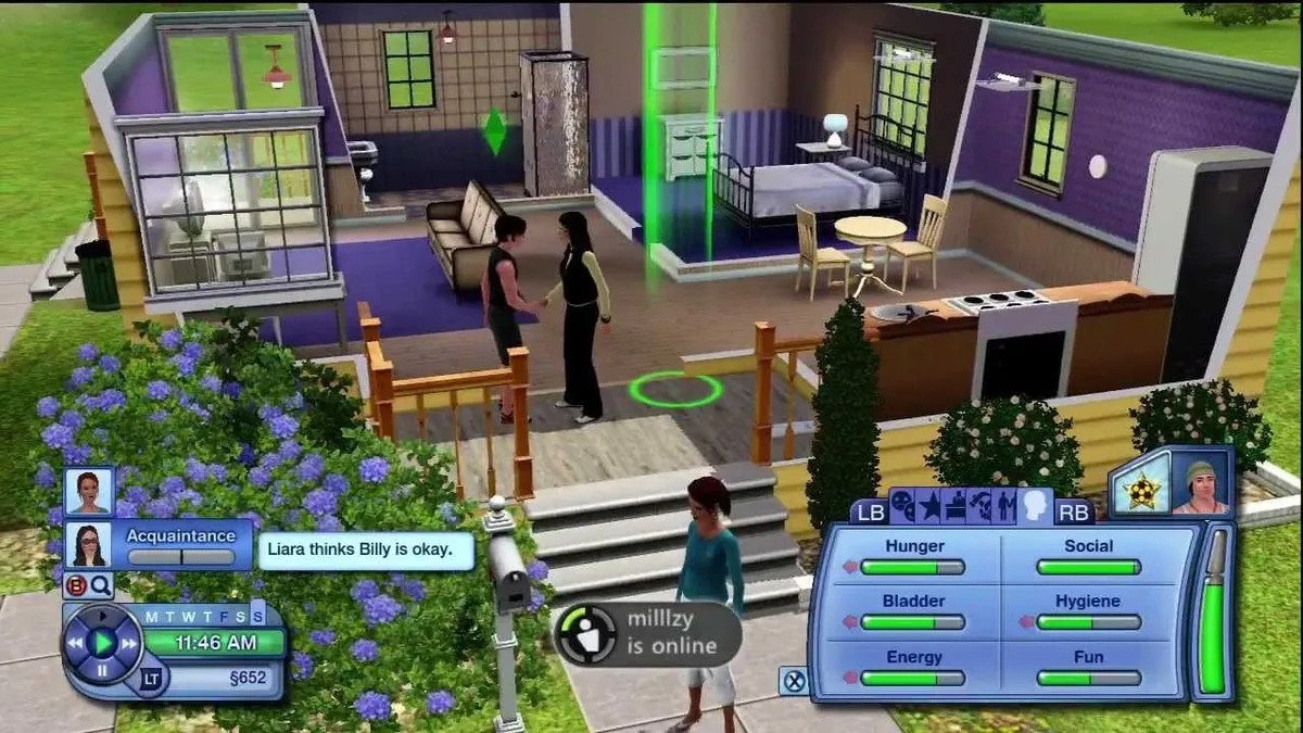 Character gameplay from Sims 3