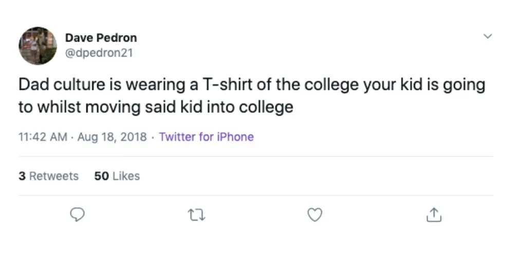 dad culture fashion college tshirts