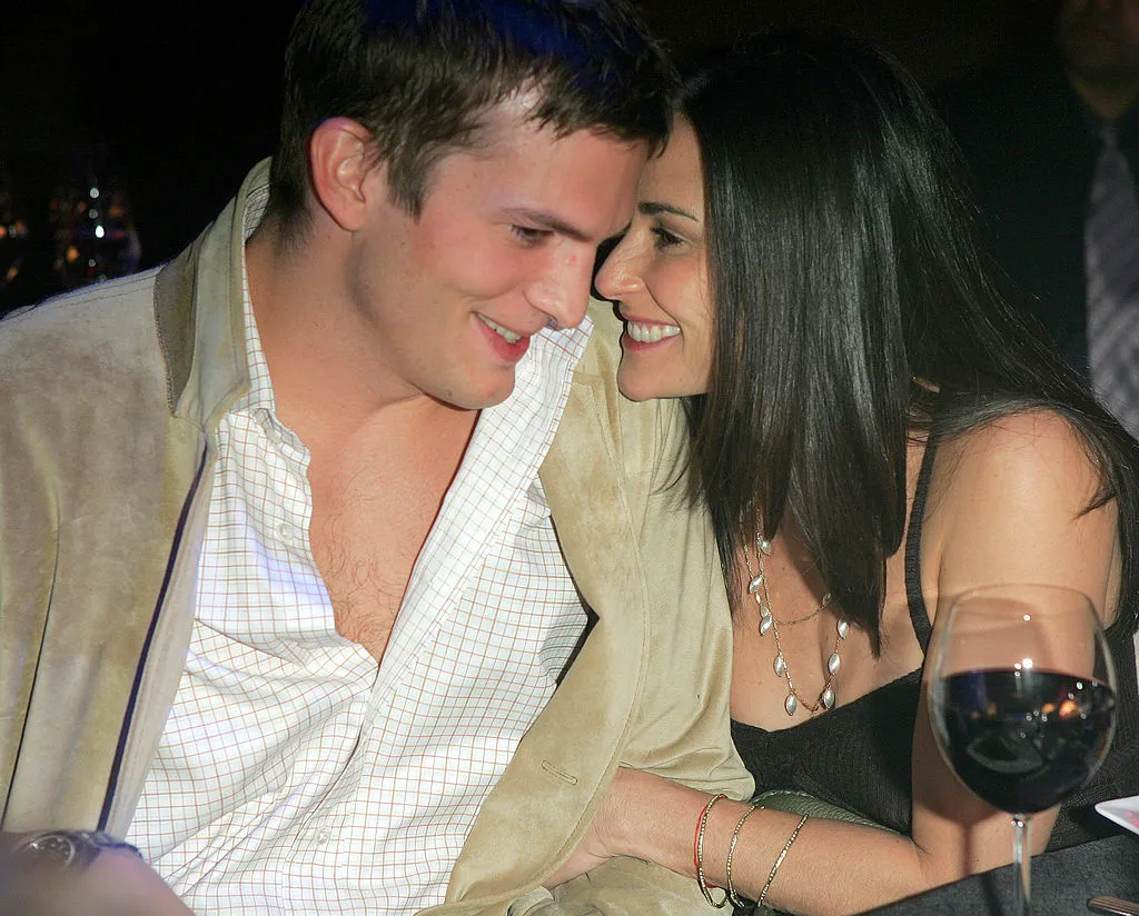 demi moore with then-husband