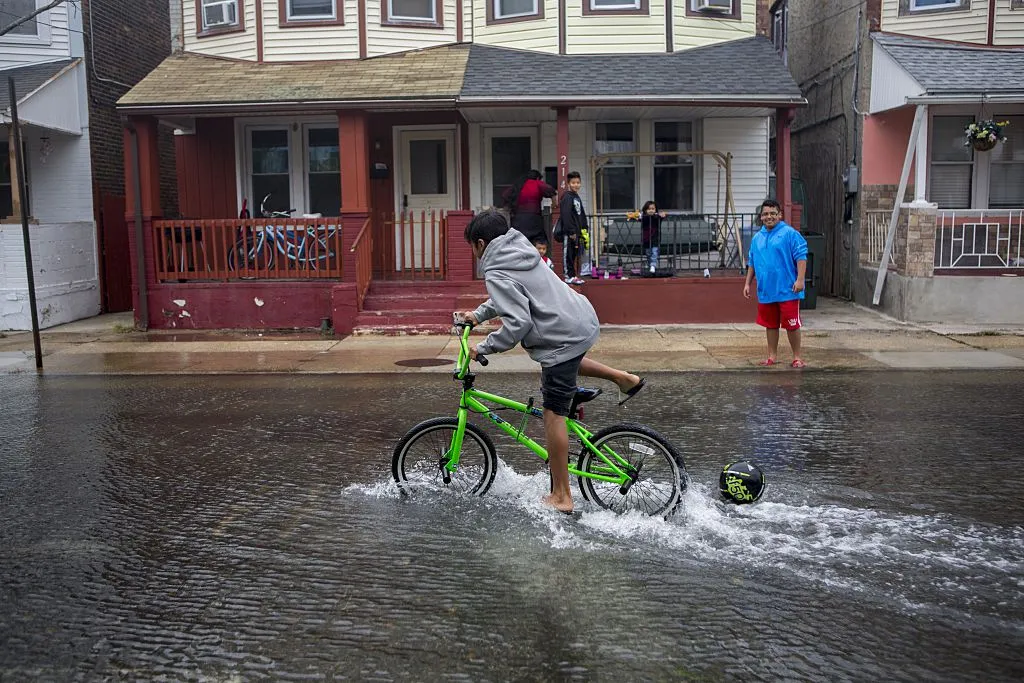flooded streets in atlantic city