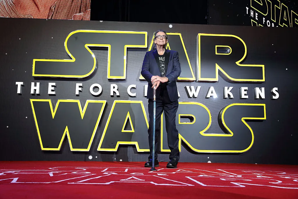 Mayhew at the Star Wars premier 