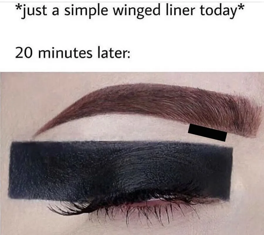 eyeliner wing