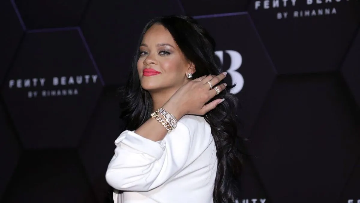 Rihanna attends a Fenty Beauty event