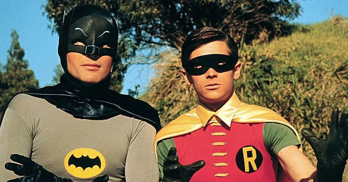 batman and robin in their costumes for their TV series