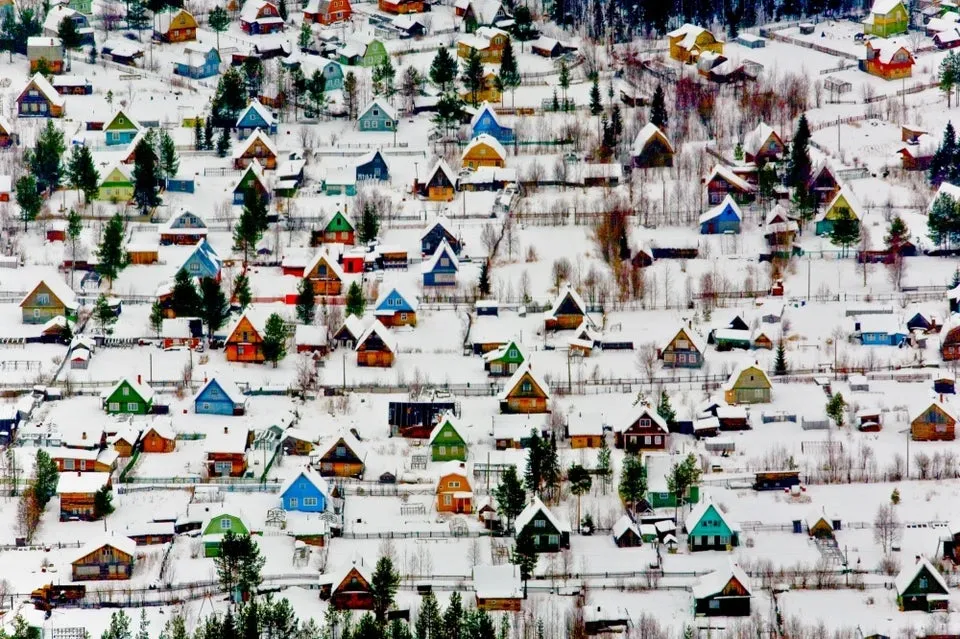 village near Arkhangelsk, Russia 