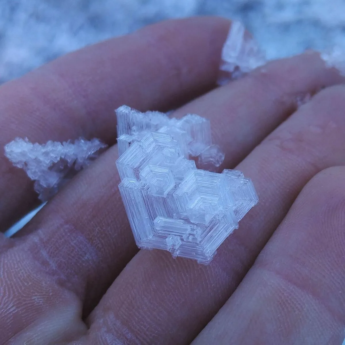 large ice crystal found in switzerland