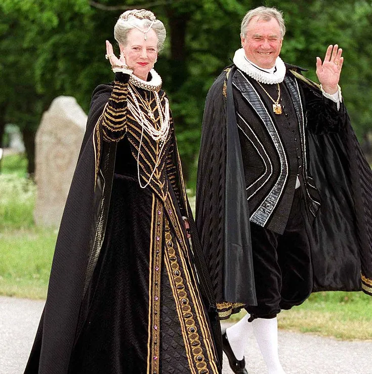 Queen Margareta And Prince Henrik In Their Renaissance Costumes