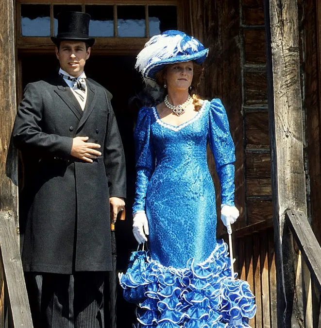 Prince Andrew, Duke of York and Sarah Duchess of York in Klondike Costumes 