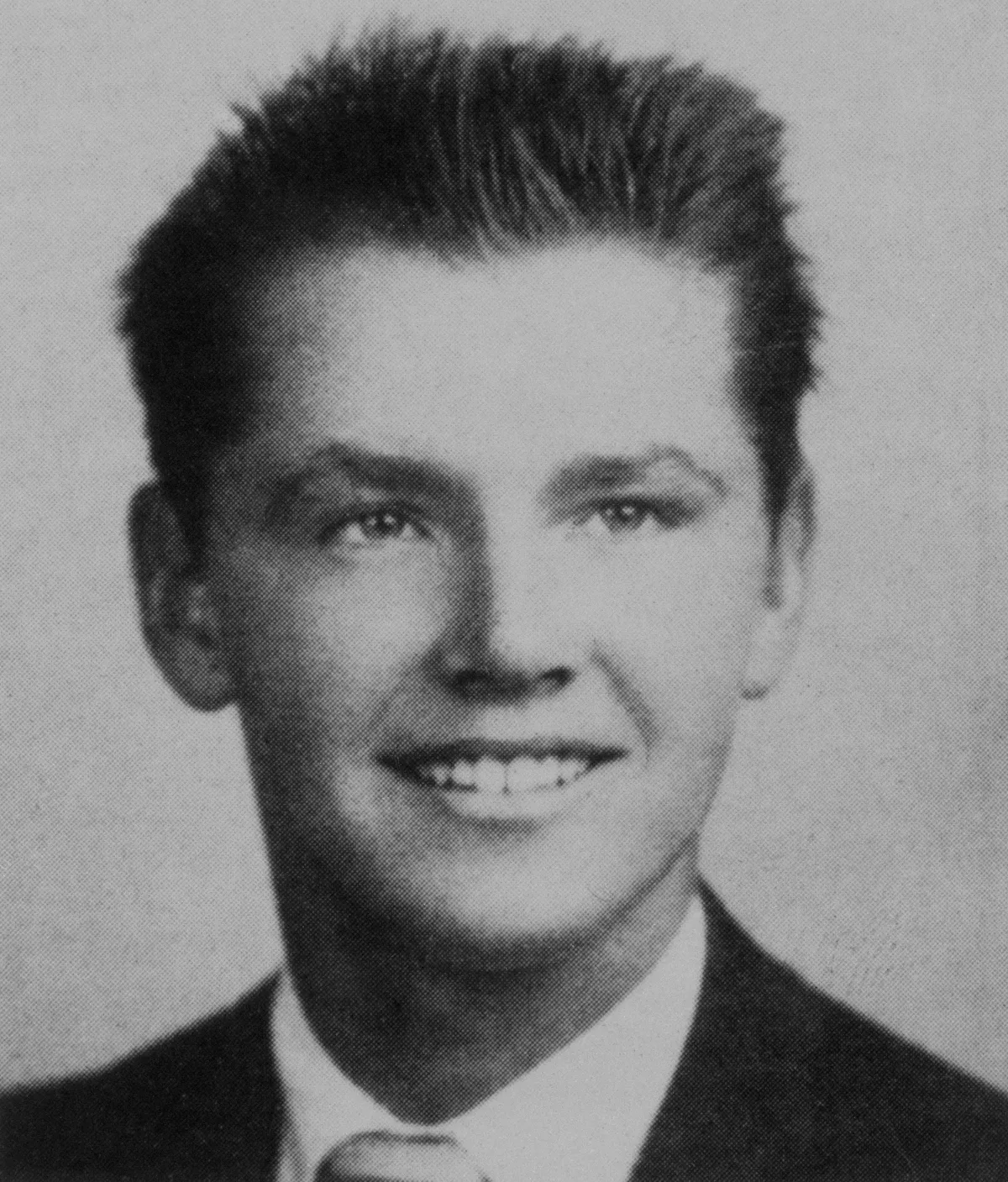 High school yearbook photo of Jack Nicholson