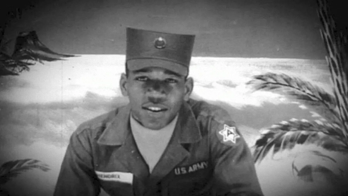Jimi Hendrix in military uniform