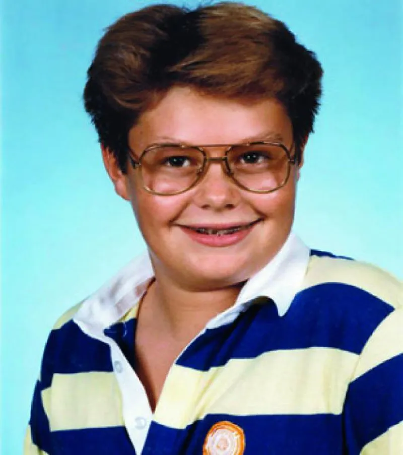 Ryan Seacrest in a yearbook photo