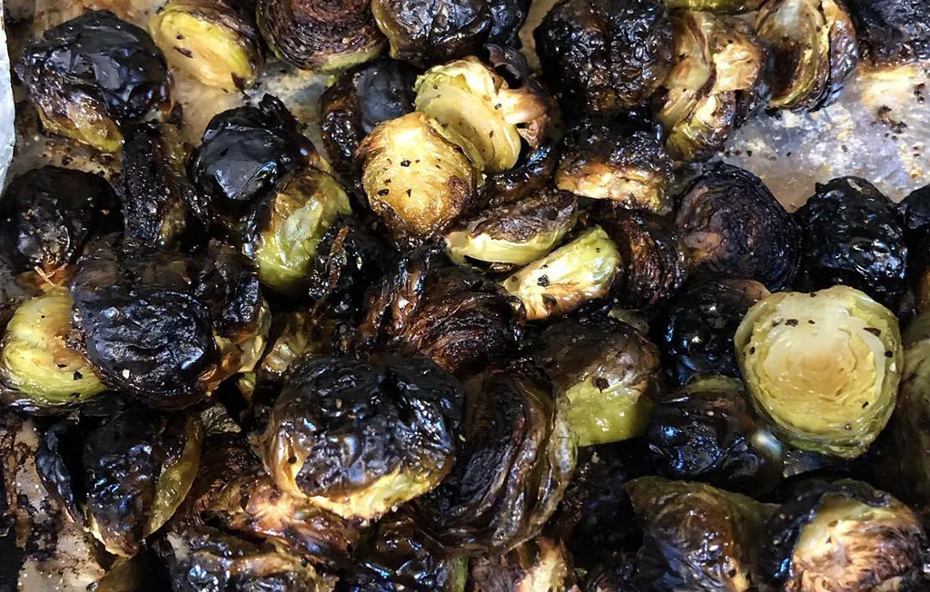 Burnt brussell sprouts 
