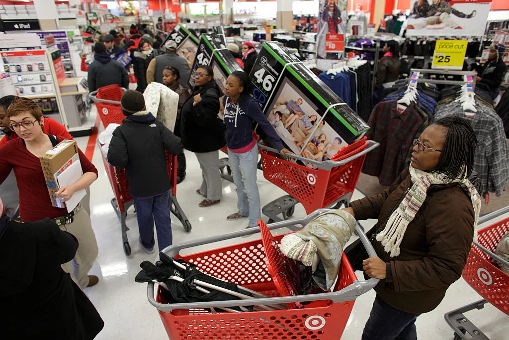 Shoppers fill a Target Store on Black Friday in Chicago
