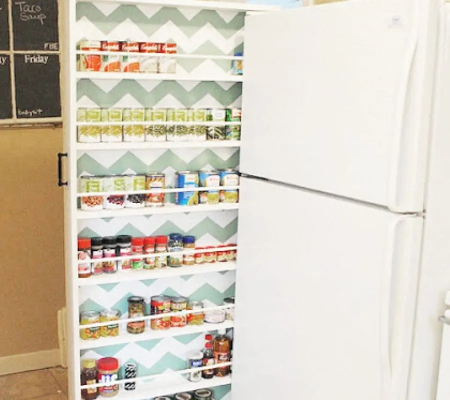 small shelf to go between fridge 