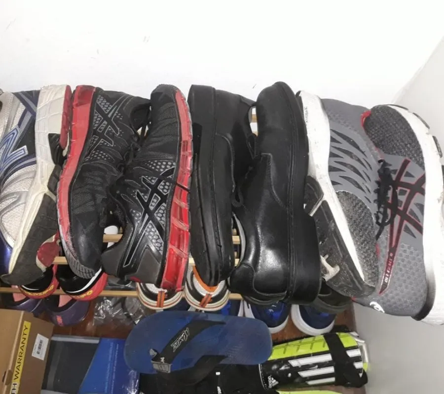 stacking shoes back to front