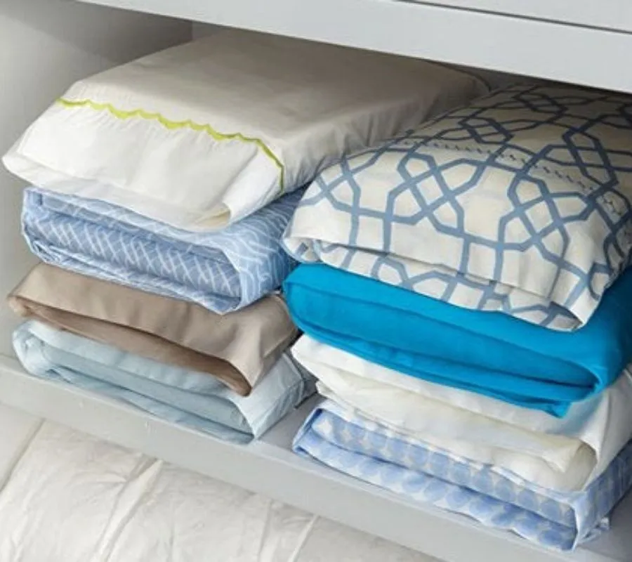 bedsheets inside pillow cases