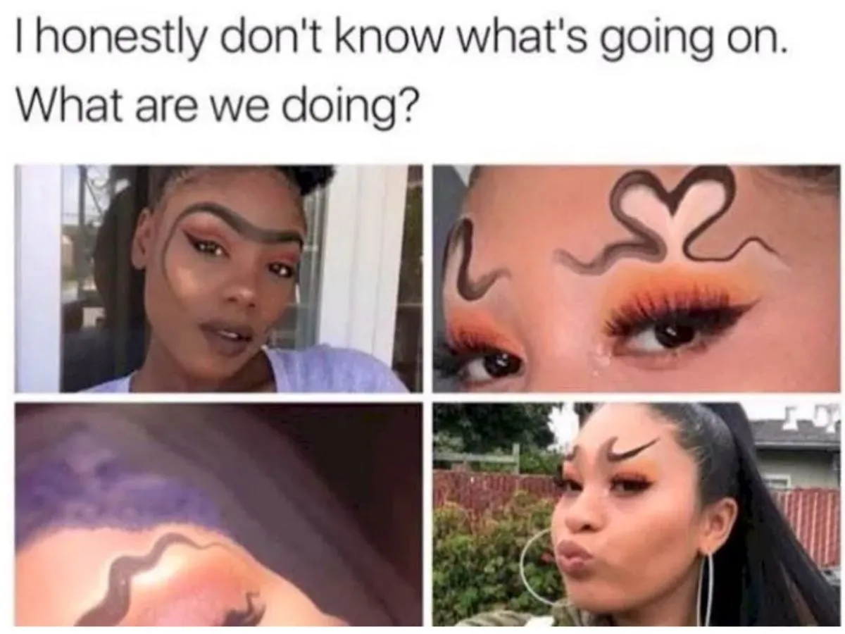 girls with multiple crazy brows