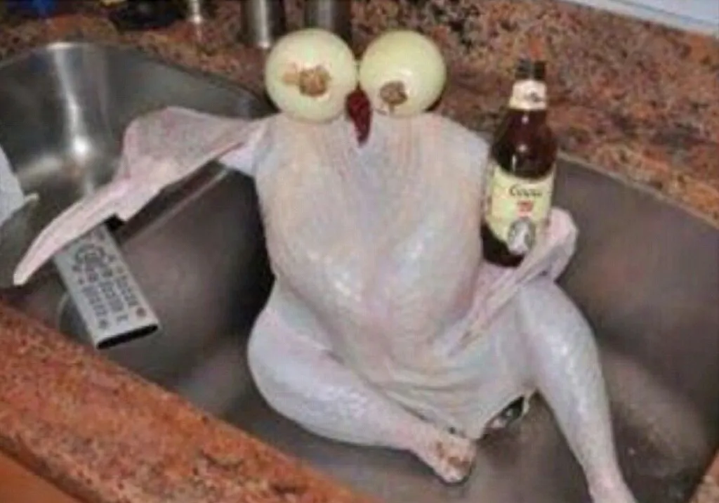 Turkey in the sink 