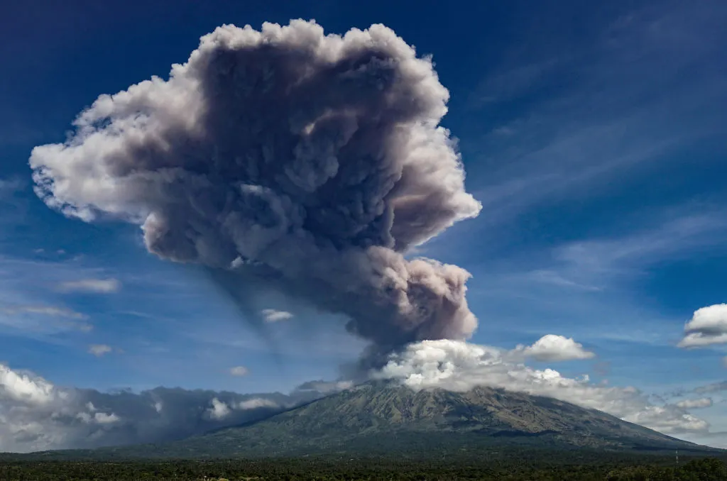 Picture of Mount Agung in Indonesia 