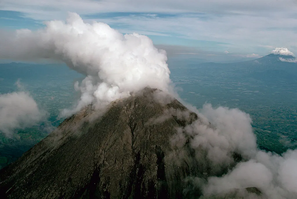 Picture of Mount Merapi in Indonesia 