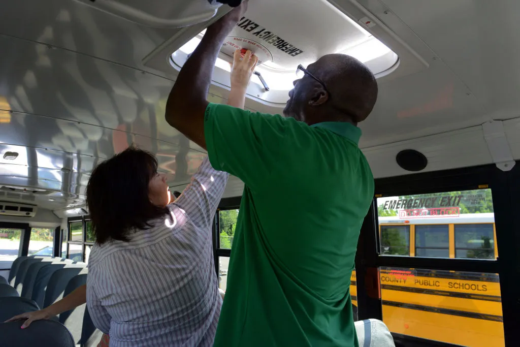 a school bus emergency exit