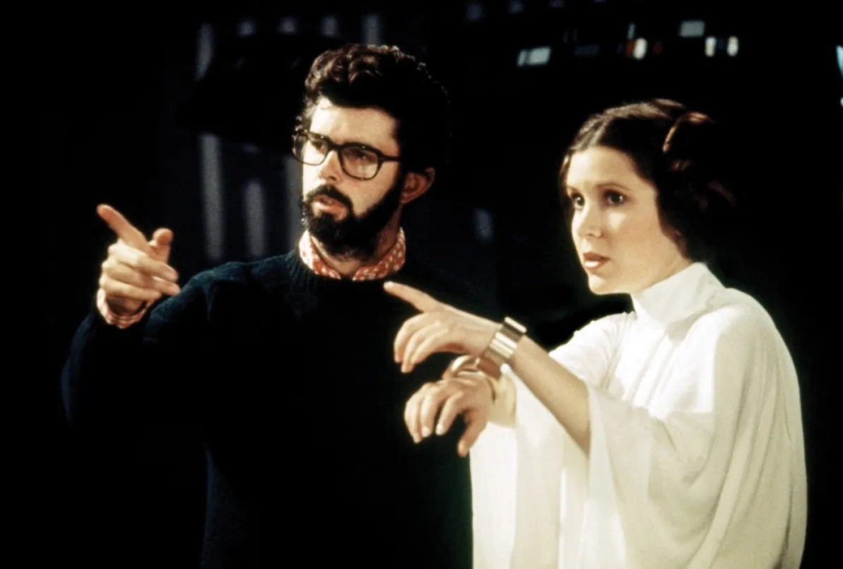 George Lucas Directing Carrie Fisher During Her Imprisonment