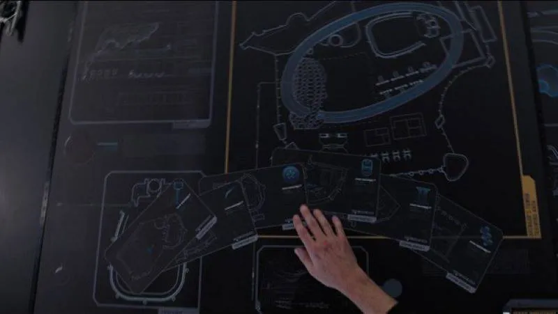 Icons On Tony's Blueprints Indicate Specialized Rooms