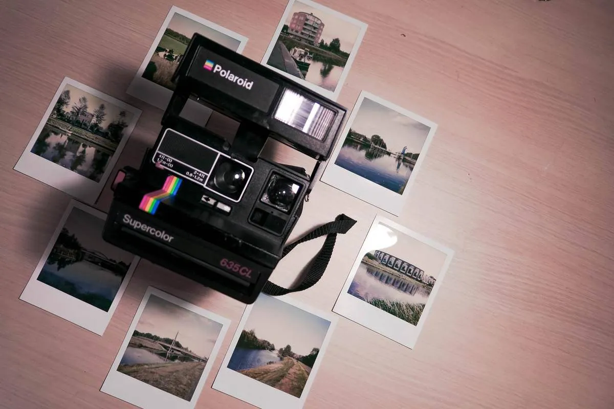 a Polaroid 