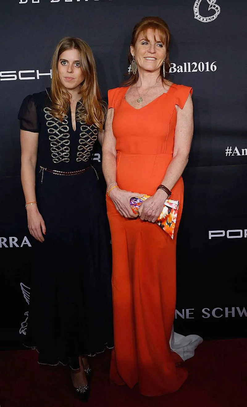 Princess Beatrice of York and Sarah Ferguson Duchess of York attend the 2016 Angel Ball at Cipriani Wall Street