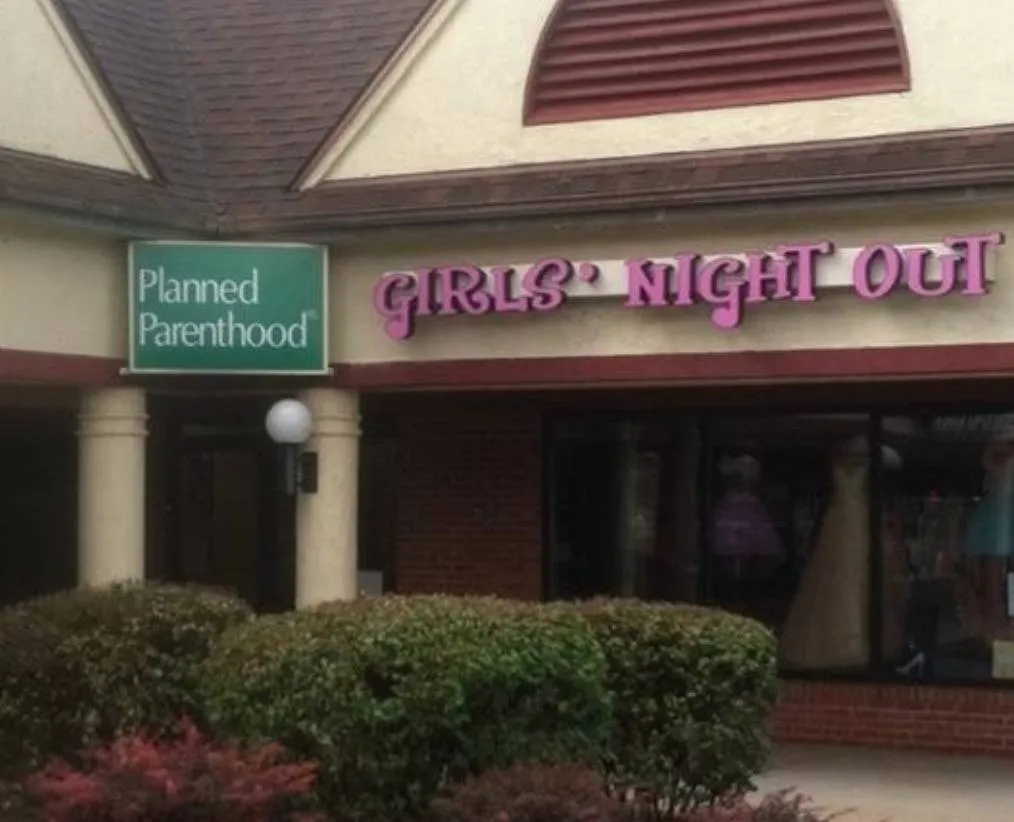 planned parenthood location next to a store called 