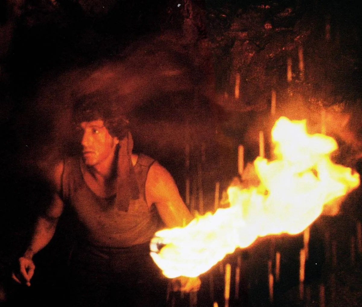 Rambo with torch 