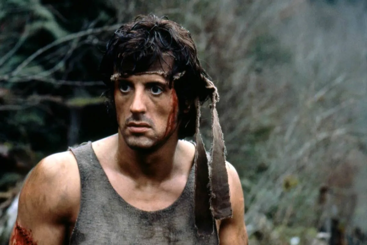 Stallone as Rambo 