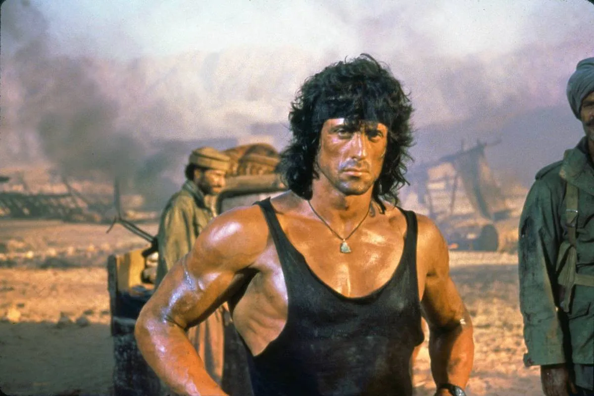 Stallone in Rambo III