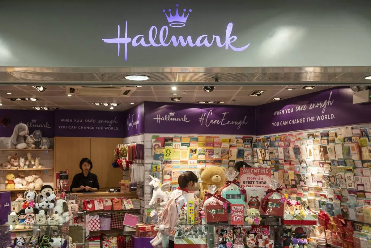 American Hallmark Cards store seen in Hong Kong...
