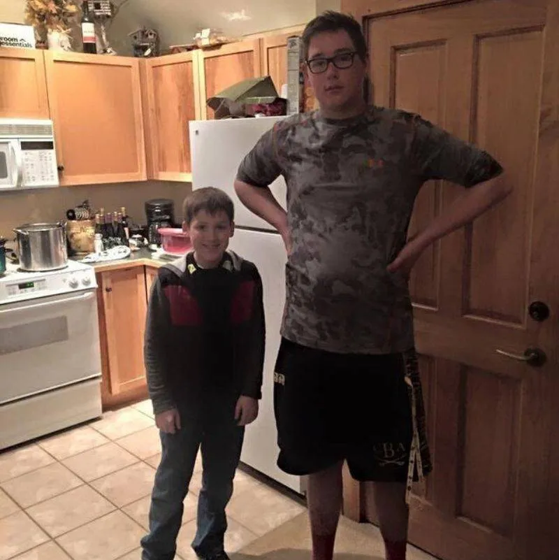 two 13 year olds super different in height